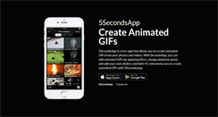 Desktop Screenshot of 5secondsapp.com