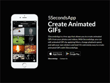 Tablet Screenshot of 5secondsapp.com